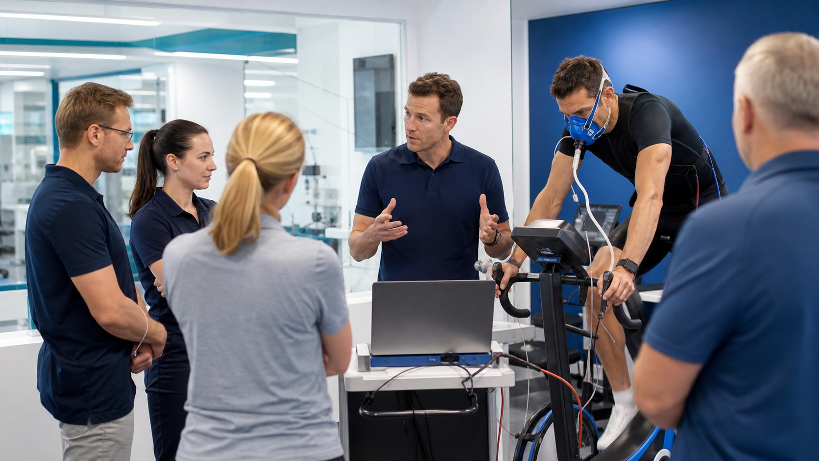 Illustrative sports physiology and performance testing workshop