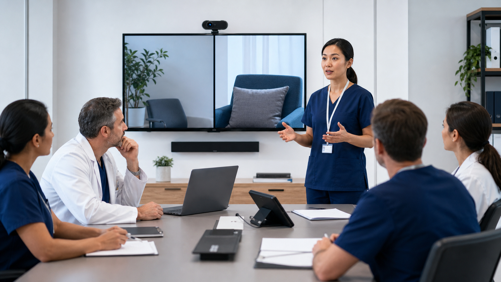 Illustrative telemedicine in clinical practice training session